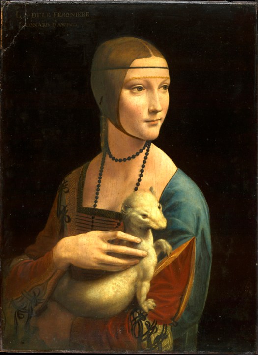 Opere di Leonardo da Vinci - Portrait of Cecilia Gallerani (Lady with the Ermine), about 1488