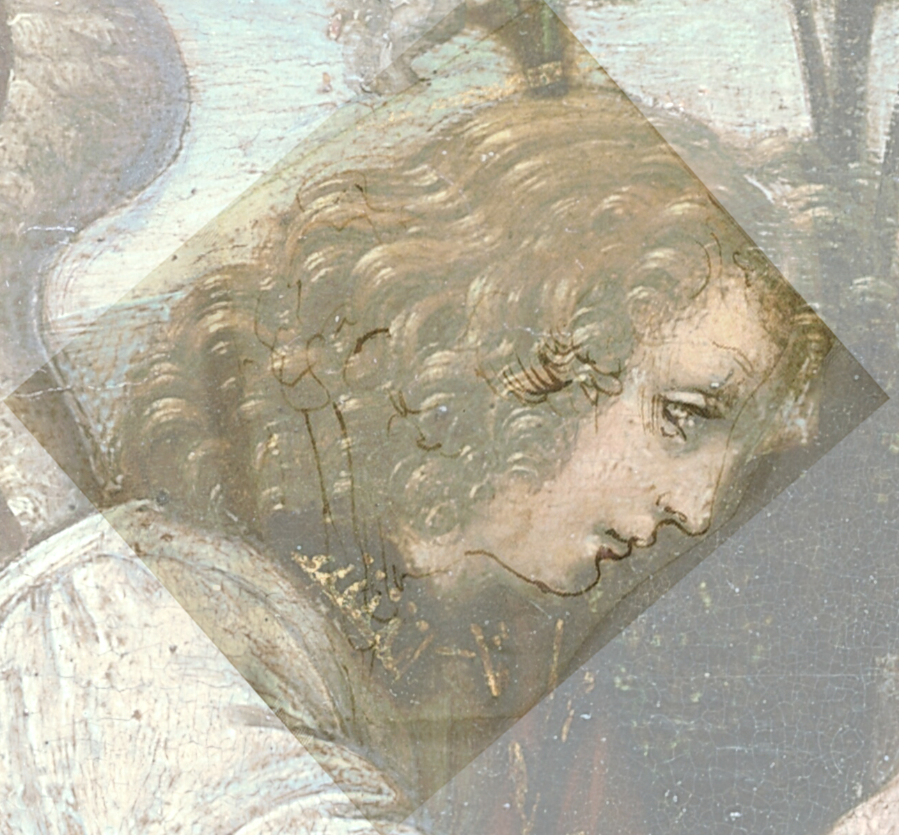 Annunciazione 598 - Archangel Gabriel sovrapposizione - Gallerie Leonardo da Vinci 