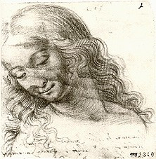 Studio dell'apostolo Giovanni di Procaccini Camillo, uno degli abbozzi preparatori per il Cenacolo Vinciano di Leonardo da Vinci.