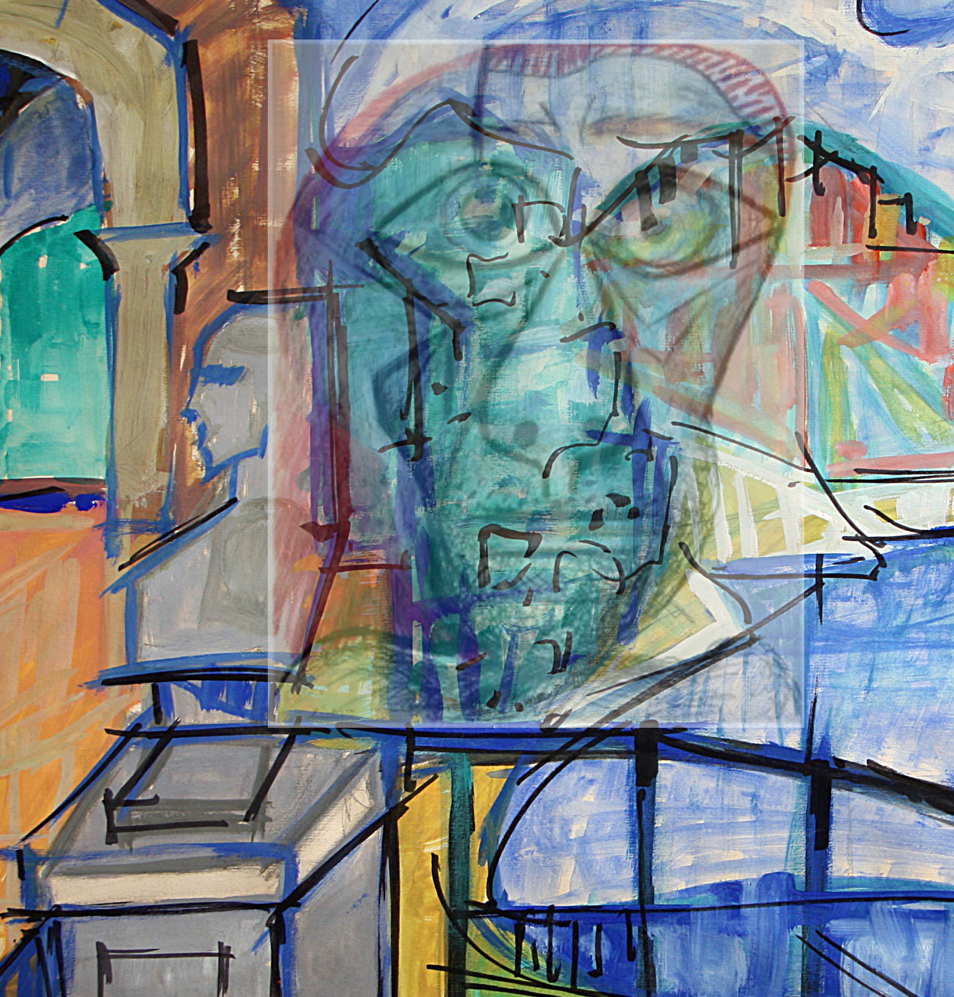 Pablo Picasso Lanscape view - Self-portrait