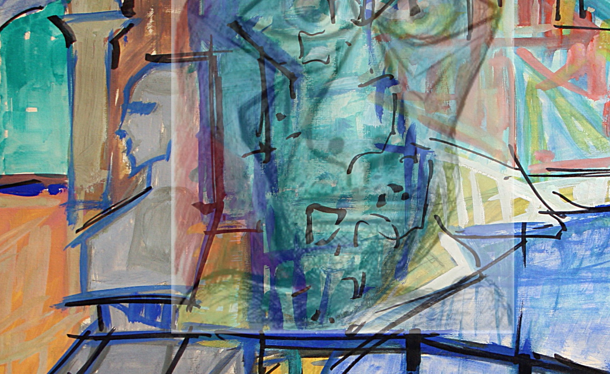 Pablo Ruiz Picasso - Lanscape-Self-portrait