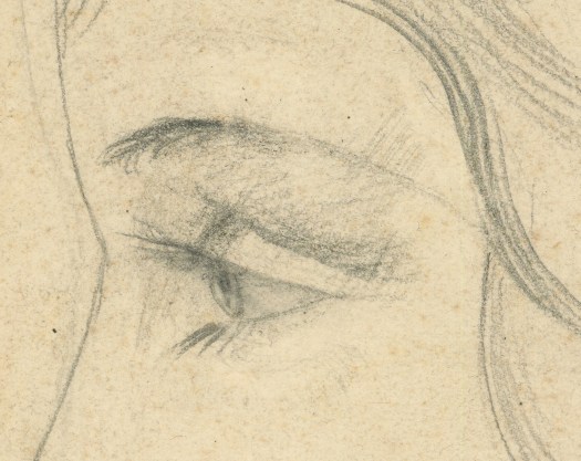 Dettaglio dell’occhio di Lisa Gherardini – Real Face, lo studio di Leonardo da Vinci sui moti dell’anima