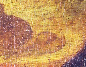 Il ponte ad arco nel paesaggio a sinistra della Gioconda, elemento stilistico che unisce le opere di Leonardo.