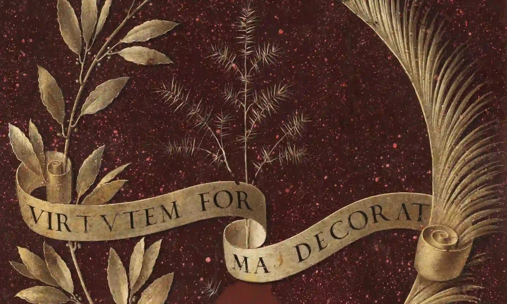 Virtutem Forma decorat, retro di Ginevra de' Benci, immagine tema Gallerie Leonardo da Vinci – Virtual Museum | Museo Virtuale Ufficiale