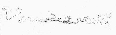 Autograph Signature of Leonardo da Vinci